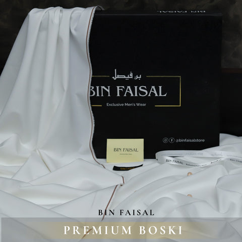 BIN FAISAL LUXURY BOSKI :-OFF WHITE