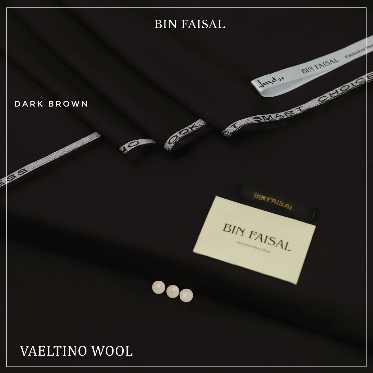 Valetino Wool -Dark Brown