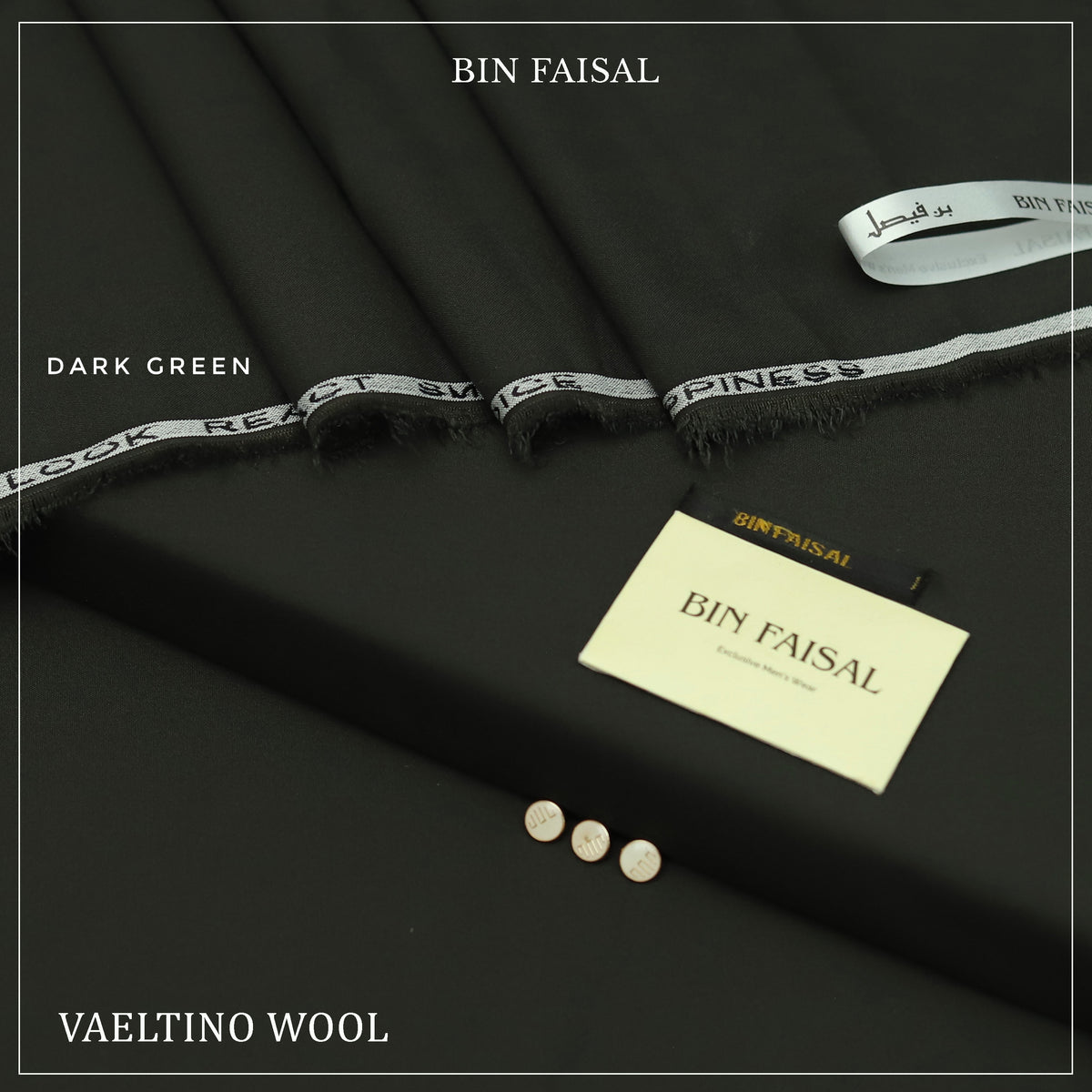 Valetino Wool -Dark Green