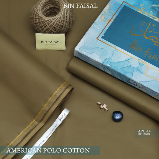 Elite Gold American Polo Cotton"-Mehandi