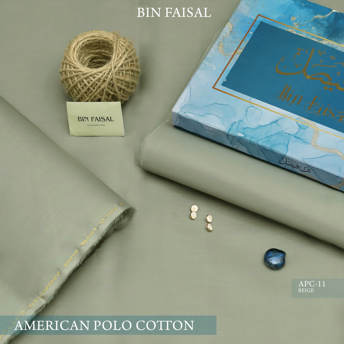 Elite Gold American Polo Cotton"-Beige