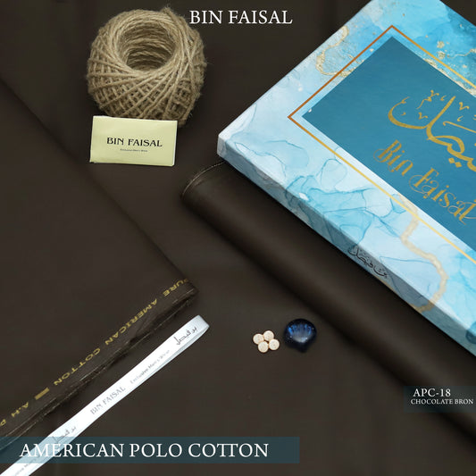 Elite Gold American Polo Cotton"-Chocolate