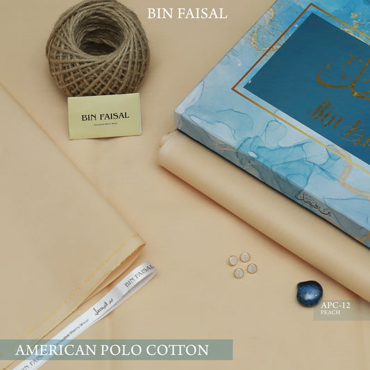 Elite Gold American Polo Cotton"-Peach