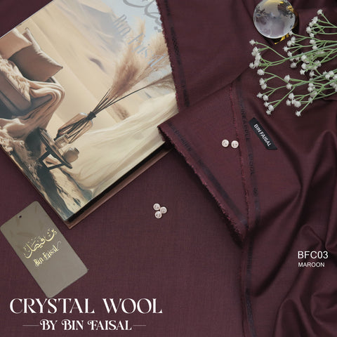 Luxury Crystal Wool - Mahroon