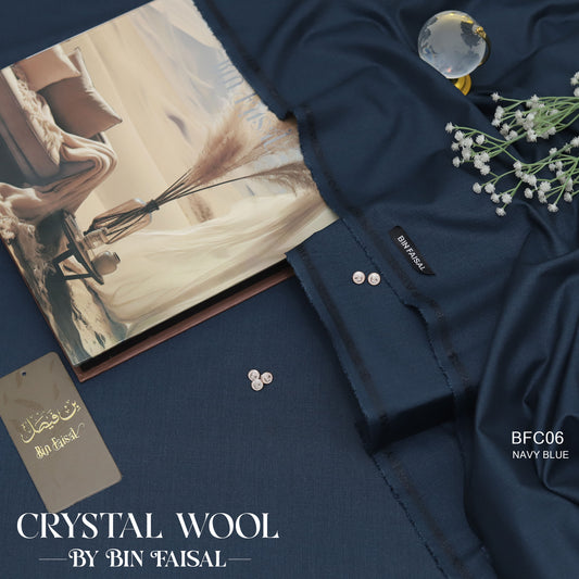 Luxury Crystal Wool - Navy Blue