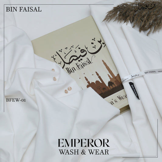 Emperor  Luxury Wash & Wear”-Off White BFEW 01