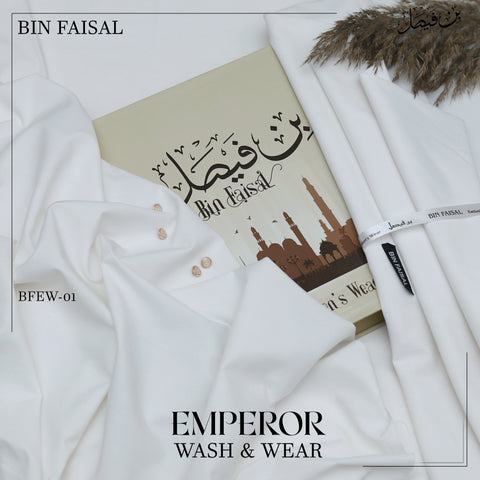 Emperor  Luxury Wash & Wear”-Off White BFEW 01