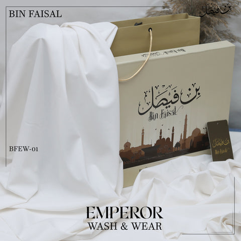 Emperor  Luxury Wash & Wear”-Off White BFEW 01