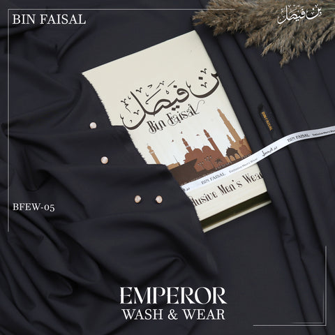 Emperor Luxury Wash & Wear”-Charcoal BFEW05