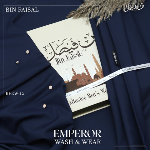 Emperor Luxury Wash & Wear”-Navy Blue BFEW12