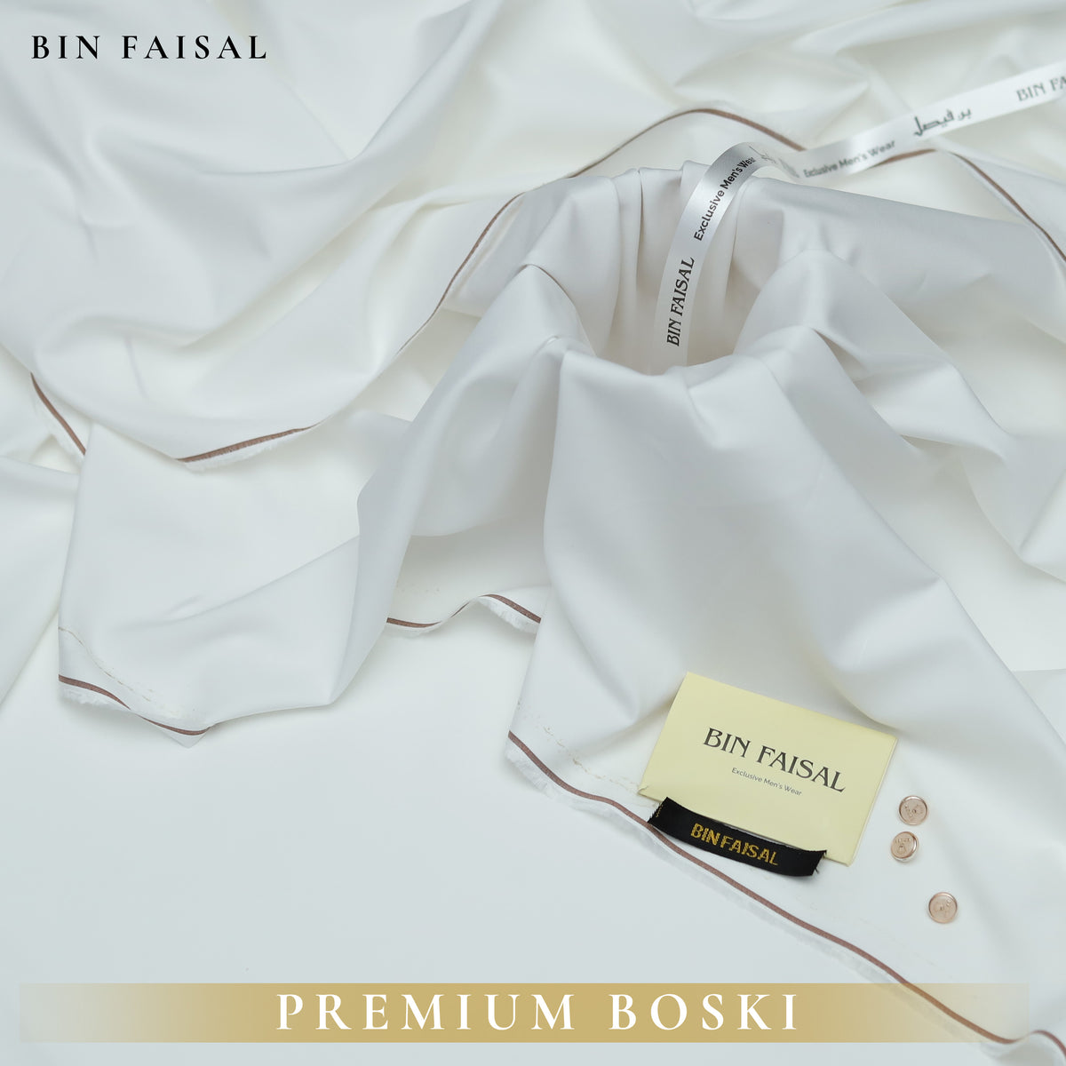 BIN FAISAL PREMIUM BOSKI :-OFF WHITE