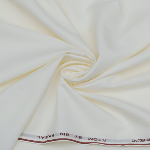 ATOM Wash & Wear Wrinkle Free | Premium Boski Feel Summer Fabric | Boski Cream