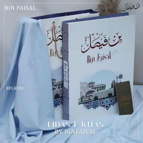 Libas E Khas Premium Winter Wash & Wear BFLK-03 -Ice Blue