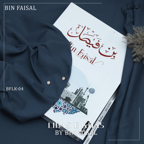Libas E Khas Premium Winter Wash & Wear BFLK-04 -Midnight Blue