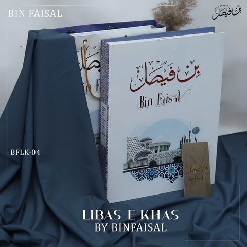 Libas E Khas Premium Winter Wash & Wear BFLK-04 -Midnight Blue