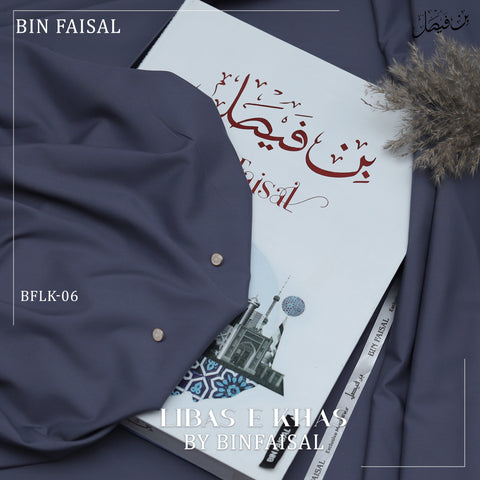 Libas E Khas Premium Winter Wash & Wear BFLK-06 - Steel Blue