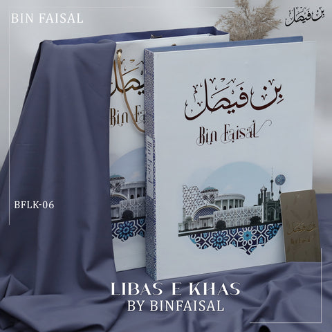 Libas E Khas Premium Winter Wash & Wear BFLK-06 - Steel Blue
