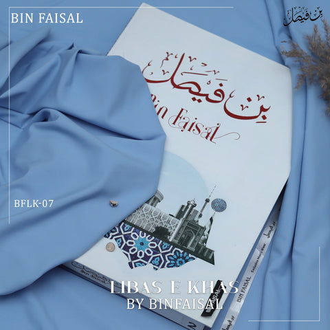 Libas E Khas Premium Winter Wash & Wear BFLK-07 - Sky Blue