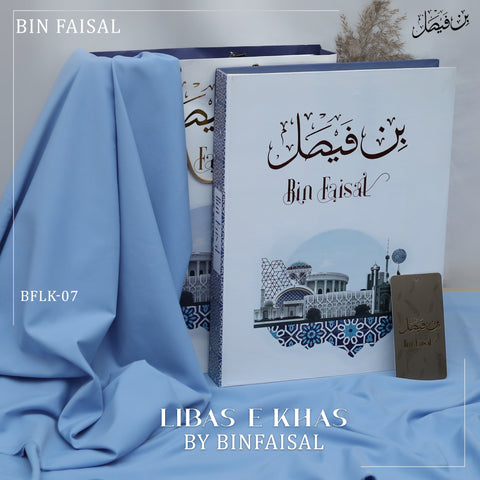 Libas E Khas Premium Winter Wash & Wear BFLK-07 - Sky Blue
