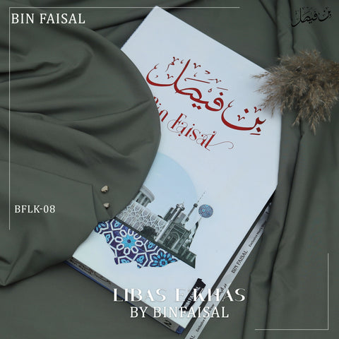 Libas E Khas Premium Winter Wash & Wear BFLK-08 - Forest Grey