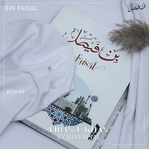 Libas E Khas Premium Winter Wash & Wear BFLK-09 - Pure White