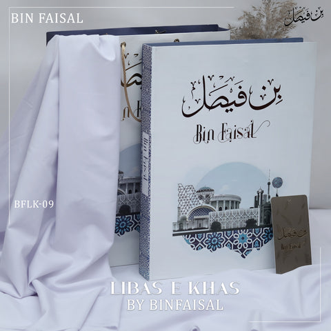 Libas E Khas Premium Winter Wash & Wear BFLK-09 - Pure White