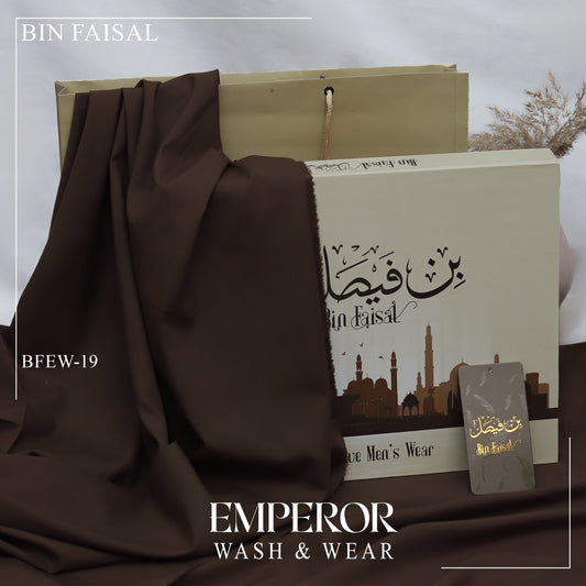 Emperor Luxury Wash & Wear”- Coffee BFEW19
