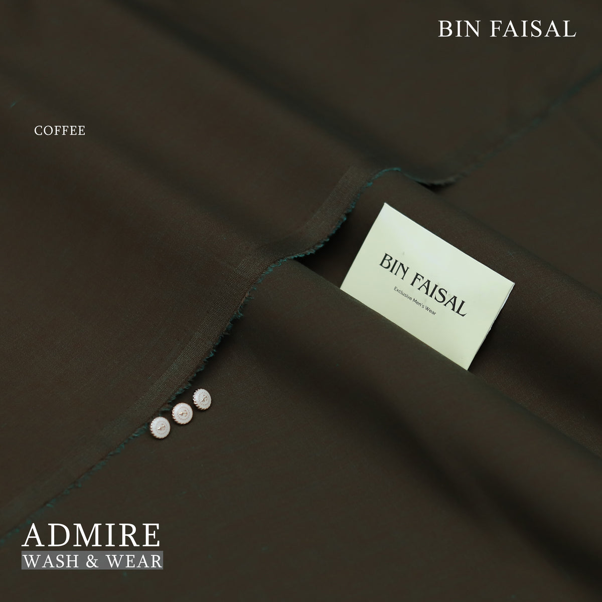ADMIRE WASH AND WEAR:-COFFEE